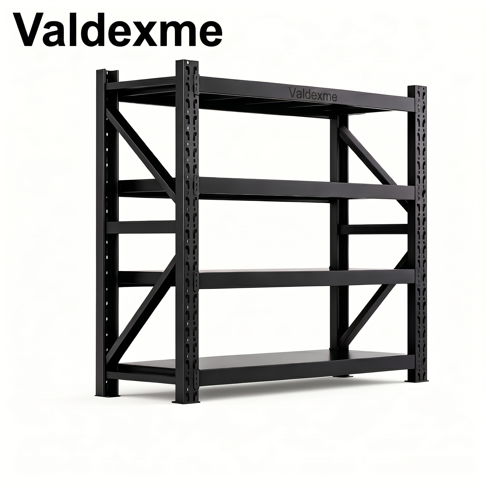 Valdexme  Heavy-Duty Garage Shelving Unit — 4-Tier Boltless Steel Rack | 6000 LBS Capacity | 79"W×24"D×79"H