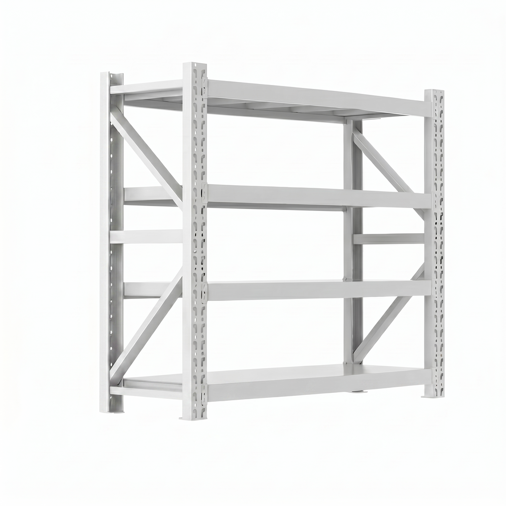 Heavy-Duty Garage Shelving Unit — 4-Tier Boltless Steel Rack | 2000 LBS Capacity | 79"W×24"D×79"H