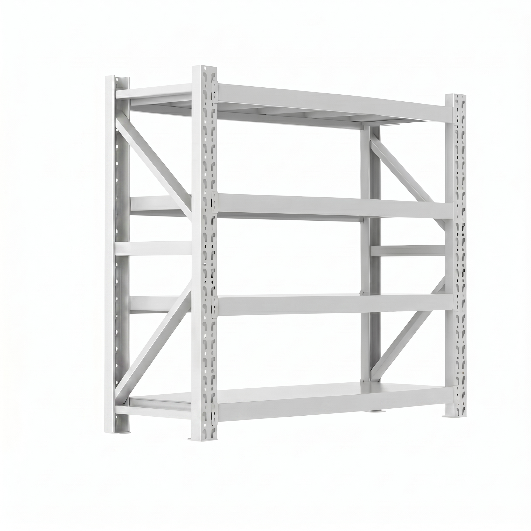Heavy-Duty Garage Shelving Unit — 4-Tier Boltless Steel Rack | 2000 LBS Capacity | 79"W×24"D×79"H