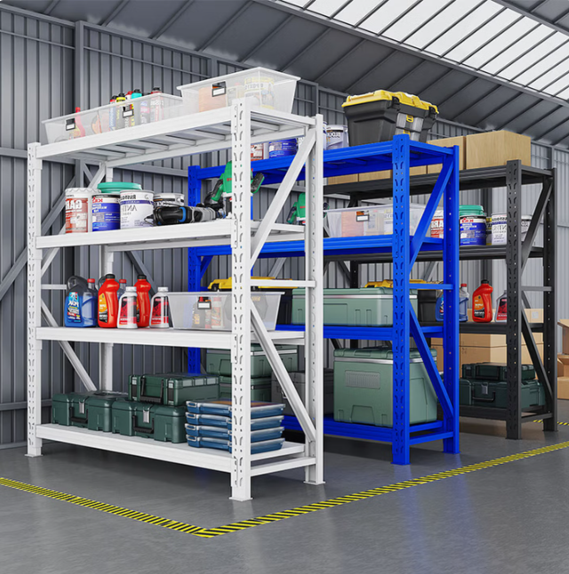 Heavy-Duty Garage Shelving Unit — 4-Tier Boltless Steel Rack | 2000 LBS Capacity | 79"W×24"D×79"H