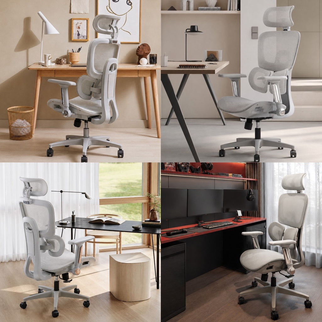 Offiora Office Chair Premium Mesh Ergonomic Office Chair, Dynamic Lumbar Support, Recline Tilt Function